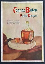 Pubblicità "Cognac Buton" Vecchia Romagna anni '40