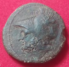 GRECHE BRUTTIUM 213-207 a.C.  SESTANTE O DOPPIA' UNITA BRONZO AE MONETA q.SPL