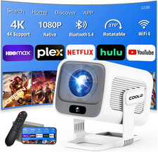 Proiettore Portatile 1080P HD, Mini Proiettore Videoproiettore Wifi 6 Bluetooth 