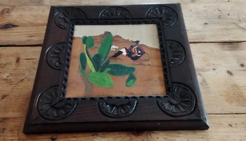 Vecchia pittura sarda con - vecchia,