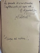 Autografo Con Versi Inediti