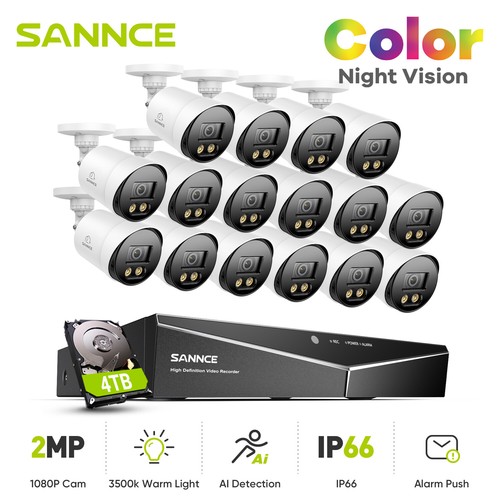 Sannce 1080p hdmi 16ch dvr - 1080p,