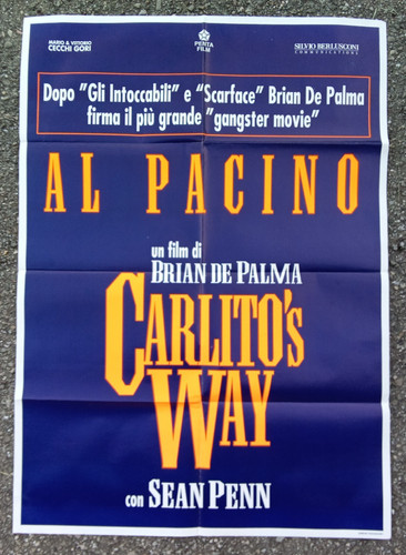 Manifesto promo carlito way - promo, carlito's