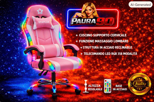 Sedia gaming staylux - 358, led