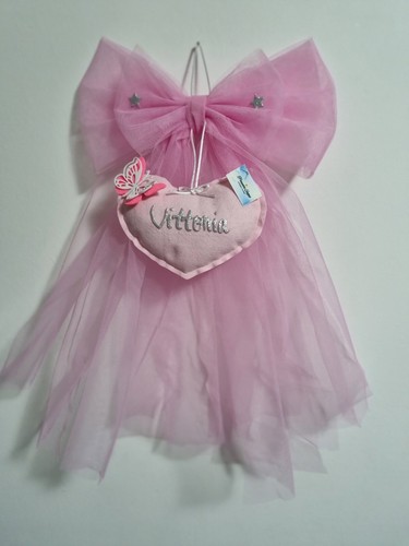 Fiocco nascita bimba - fiocco, rosa