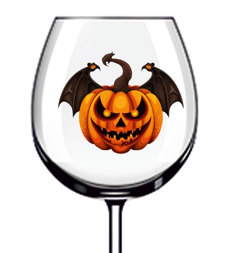 12x halloween zucca - zucca, bicchiere