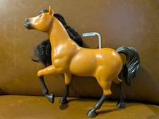 Spirit Untamed Mattel 2020 Spirit 8" Cavallo Testa Mobile Criniera Nera Fortunata