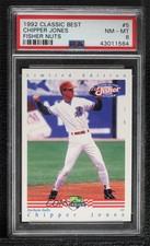 1992-93 Classic Best Fisher Nuts Stars of the Future Chipper Jones #5 PSA 8 HOF