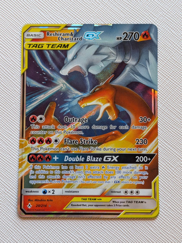 Pokémon reshiram charizard - &,