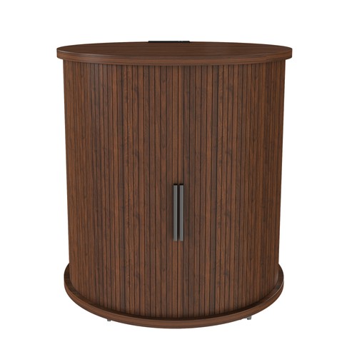 End table with built - with, built-in