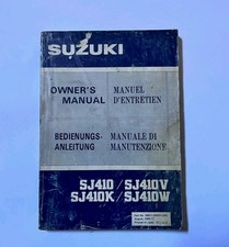 Manuale Uso e Manutenzione-Owner's Manual Suzuki SJ 410 V-K-W