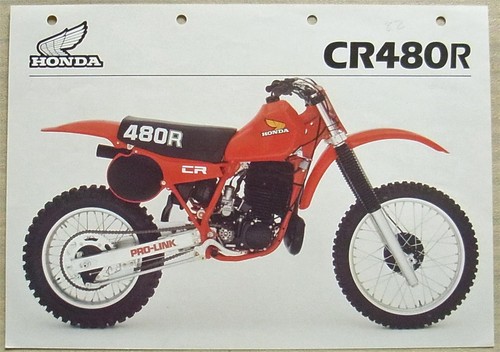Honda cr480r motocross scheda - motocross,