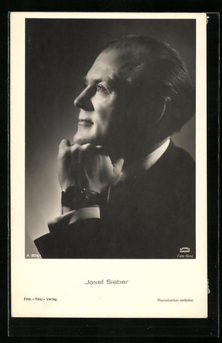 Cartolina attore josef sieber - cartolina,
