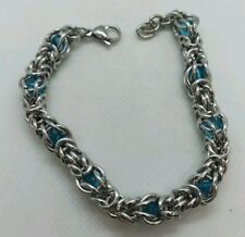 Bracciale Bizantino Con Pietre Acquamarina