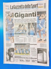 GAZZETTA DELLO SPORT 28 AGOSTO 2004 OLIMPIADE ROSSI-BONOMI -CALCIO BRONZO ITALIA