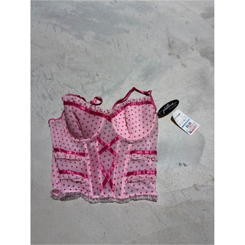 Top bustier rosa - pois, intimo