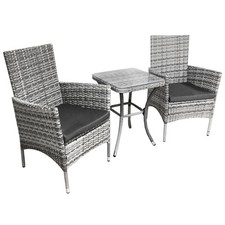 Set 3 pezzi rattan bistrot
