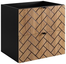 Armadio Armadietto Bagno Lavandino Lavabo Mobile Sottolavabo TREND 60 cm MARRONE