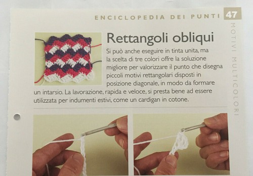 Scheda tecnica punti uncinetto - scheda,