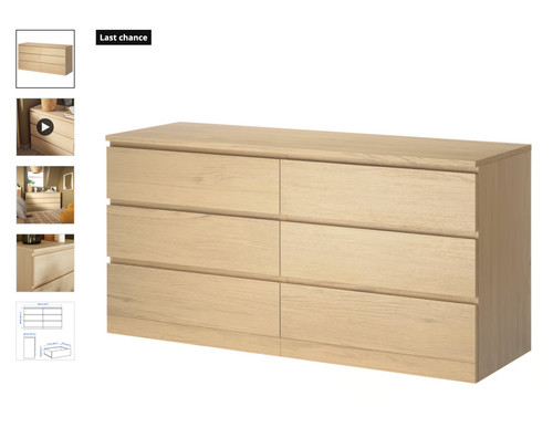 Ikea malm drawers - ikea,