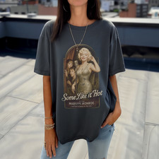 Some Like It Hot T-Shirt | Marilyn Monroe Vintage Movie Tee | Classic Hollywood