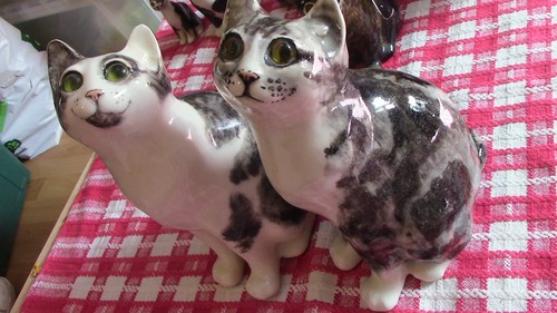 Signed winstanley cat pair - cat,