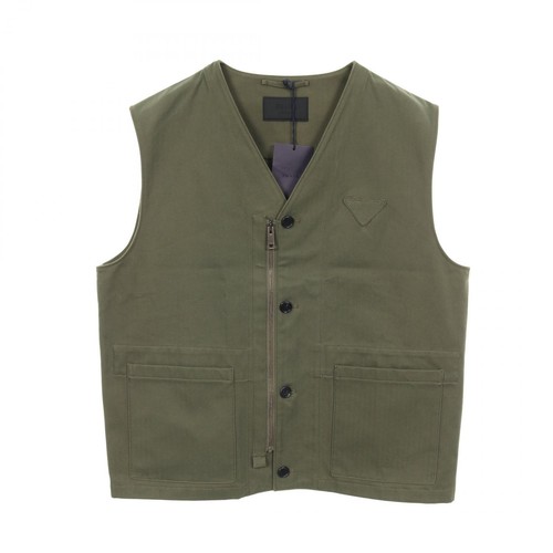 Gilet prada triangolo - prada, logo