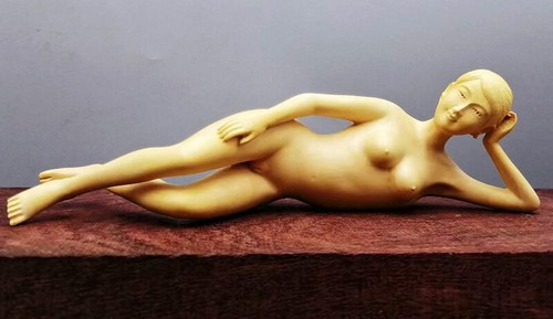 Yw04 statuina legno - statuina, in