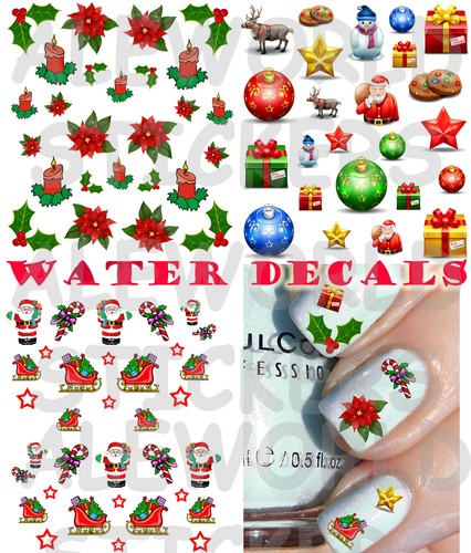 Water decals natale christmas - water,
