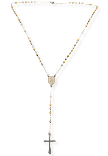 Collana rosario acciaio uomo - collana,