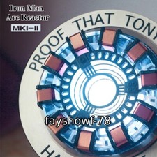 Modellino in lega reattore ad arco Iron Man ornamento LED lampada petto bambino regalo decorazione