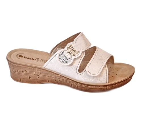 Inblu ciabatta aperta velcri - inblu,