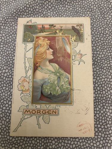 Cartolina art nouveau liberty - art,