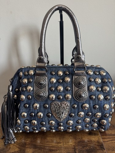 Borsa mano gging denim - a,