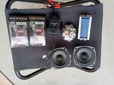 componenti audio per auto, 3 amplificatori, 1 sub, una coppia di midgrage 