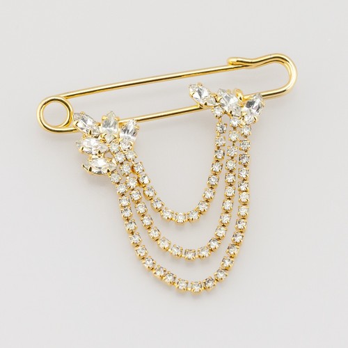 Spilla bijoux con strass - bijoux,