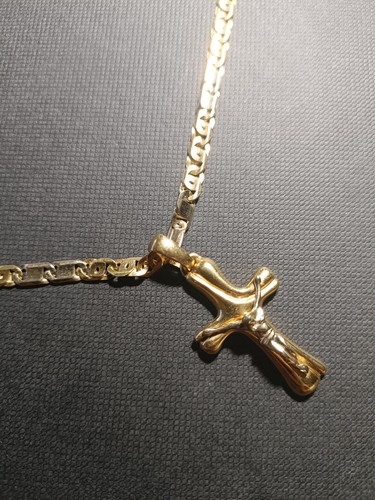 Collana con crocifisso - collana, oro