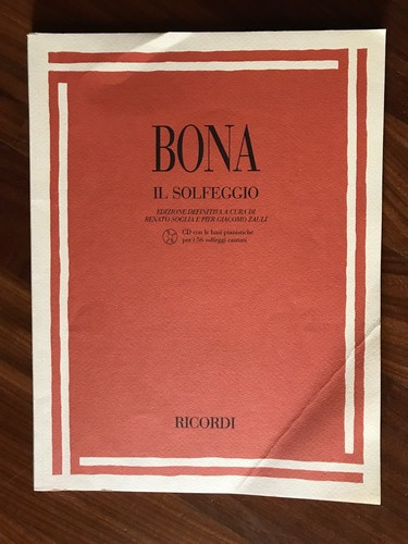 Bona solfeggio ed - il,