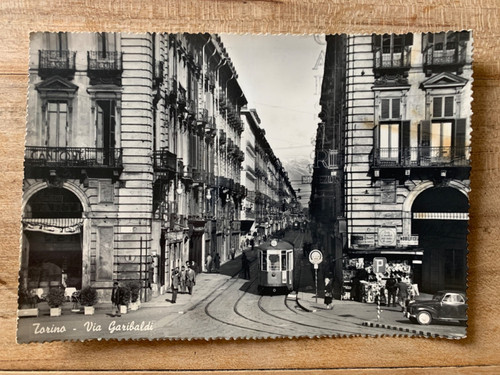 Torino via garibaldi tram - torino, garibaldi-tram-1957