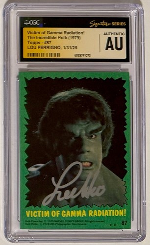 Lou ferrigno firmato hulk - ferrigno, auto