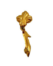 Gold toned vintage 1980s fendi - gold-toned,