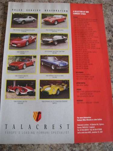Talacrest ferrari specialist - ferrari,