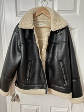 Giacca di pelle foderata in