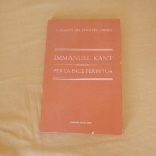 Immanuel kant per la pace - immanuel,
