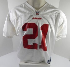 Maglia bianca San Francisco 49ers Frank Stams #21 2009 emessa dal gioco XL 5