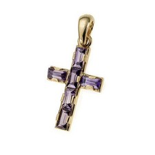 CROCE ORO pendente 18 kt