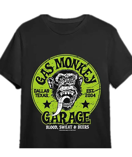 Shirt nera uomo gas monkey - nera,