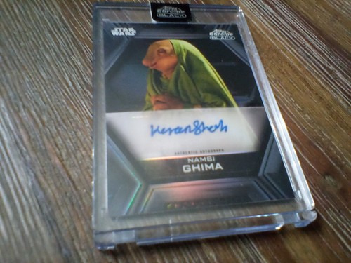 Star wars auto topps cromo - auto,