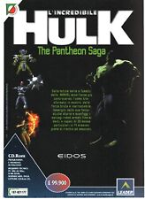HULK The Pantheon Saga Pubblicità 1996 Rare Italian Magazine Advertising 30x21
