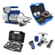 Kit attrezzatura impianto condizionamento - cartellatrice, dinamometrica, manome